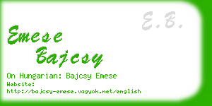 emese bajcsy business card